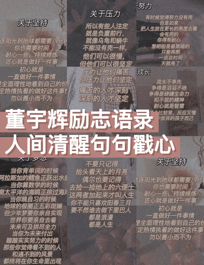 新东方董宇辉老师励志语录合集