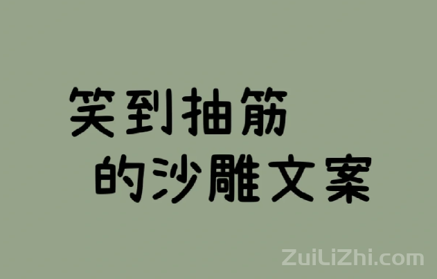 最搞笑的朋友圈文案 笑到抽筋的搞笑沙雕文案